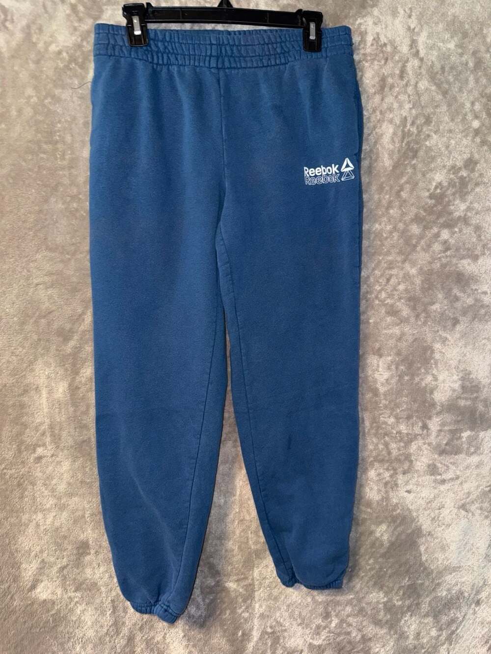 Reebok Men's Blue Fleece Jogger Sweatpants Size M